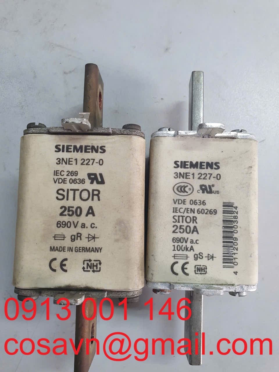 Cầu chì bảo vệ bán dẫn Siemens SITOR 3NE1 227-0 3NE1 227-0
